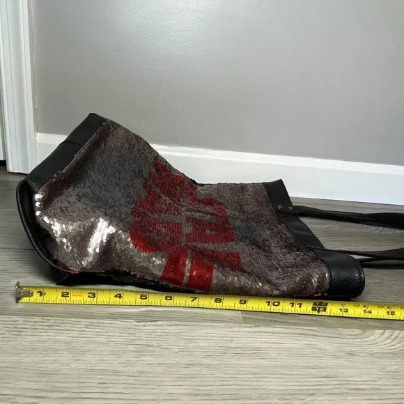 Disney Parks Star Wars Large Tote Bag 2 Sided Purse Flip Sequin w/ 4 Logo Design - Picture 15 of 16